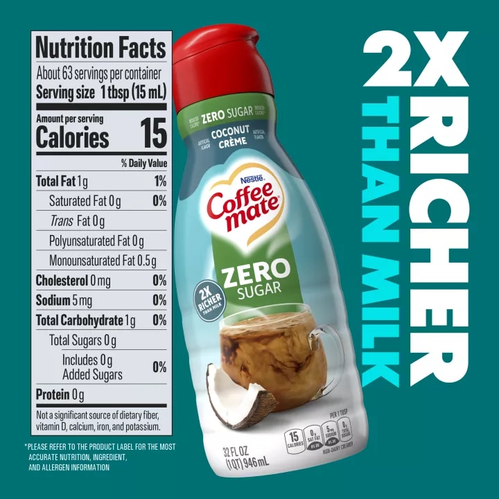 Zero Sugar Coconut Crème Coffee Creamer