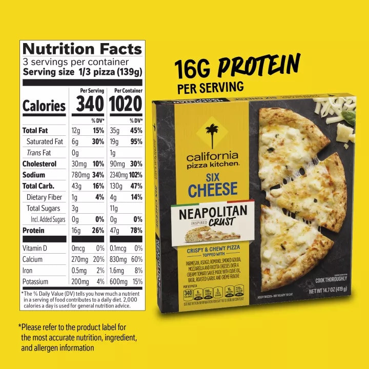 California Pizza Kitchen Neapolitan Six Cheese