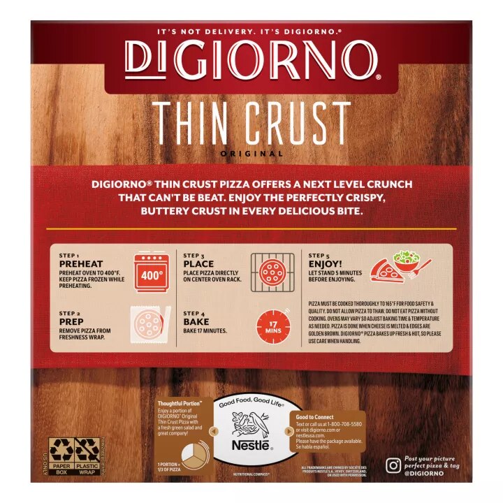 Classic Thin Crust Margherita Pizza