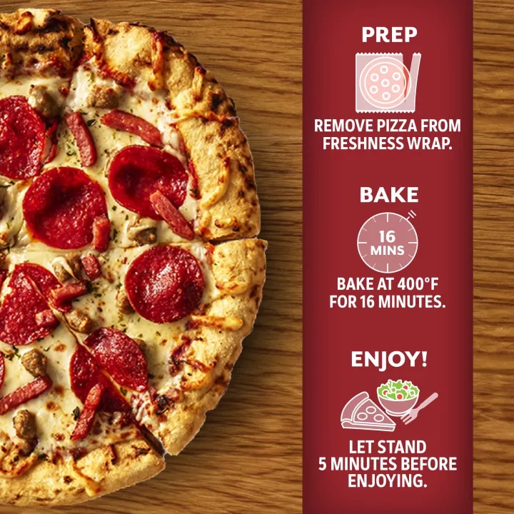 Italian Meat Trio Wood Fired Style Crust Pizza