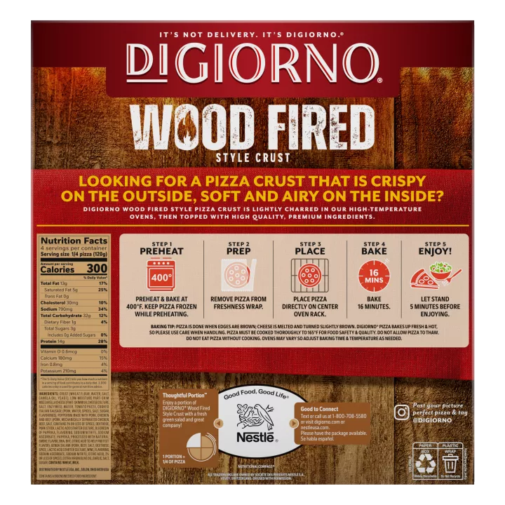 Italian Meat Trio Wood Fired Style Crust Pizza