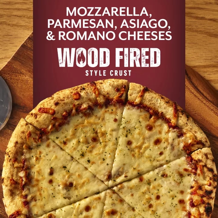 Four Cheese Wood Fired Style Crust Pizza