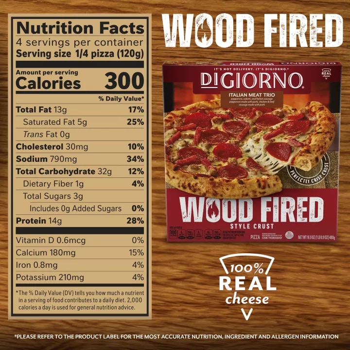 Italian Meat Trio Wood Fired Style Crust Pizza