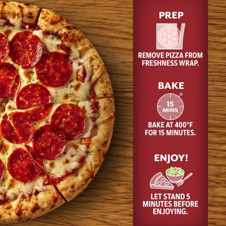 Premium Pepperoni Wood Fired Style Crust Pizza