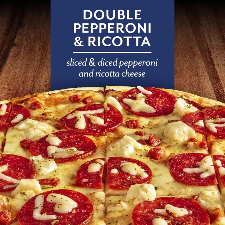 Double Pepperoni and Cheese Pizza