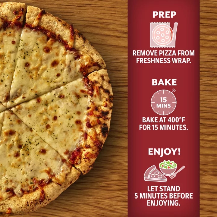 Four Cheese Wood Fired Style Crust Pizza