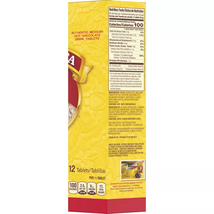 Mexican Hot Chocolate Drink Mix Tablets - 12 tabs