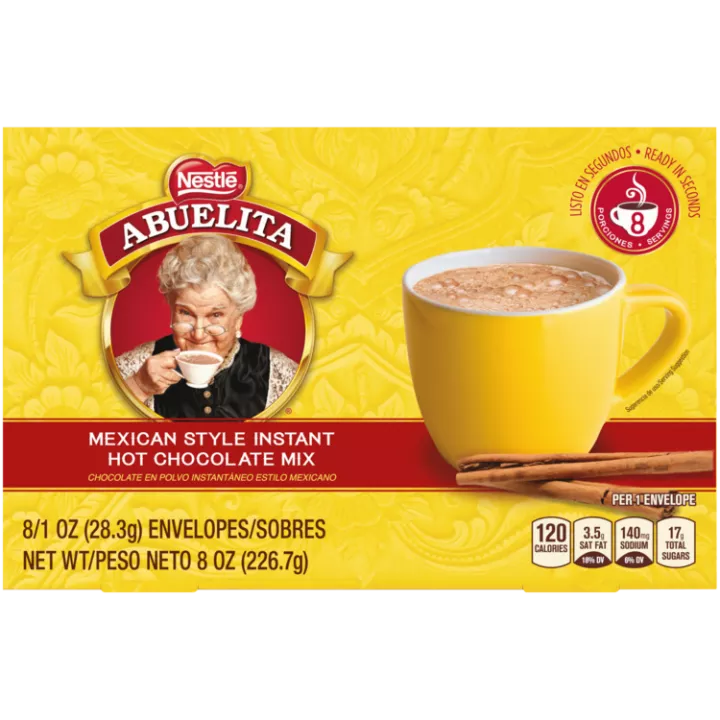 Instant Mexican Style Hot Chocolate Mix 8 packets Official ABUELITA