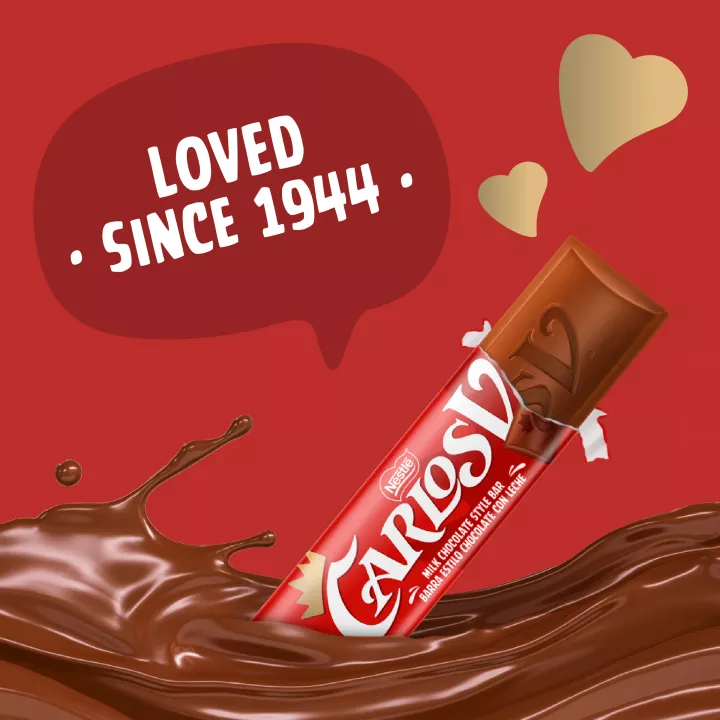 Nestle Carlos V Milk Chocolate Style Bar 32ct x 0.63oz