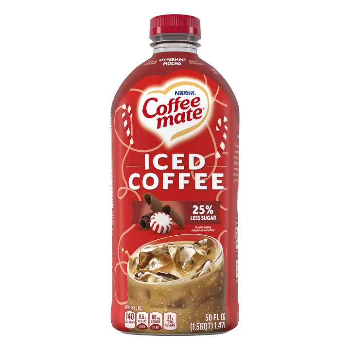 Peppermint Mocha Flavored Iced Coffee