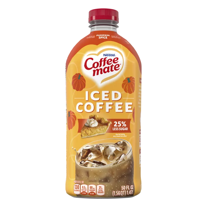Pumpkin Spice Flavored Iced Coffee