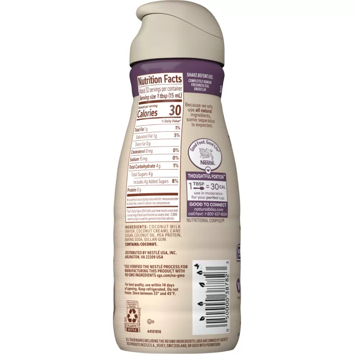 Coconut Milk Sweet Crème All-Natural Liquid Coffee Creamer