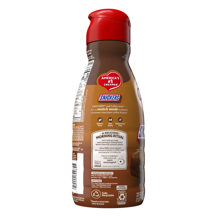 SNICKERS® Flavored Liquid Coffee Creamer