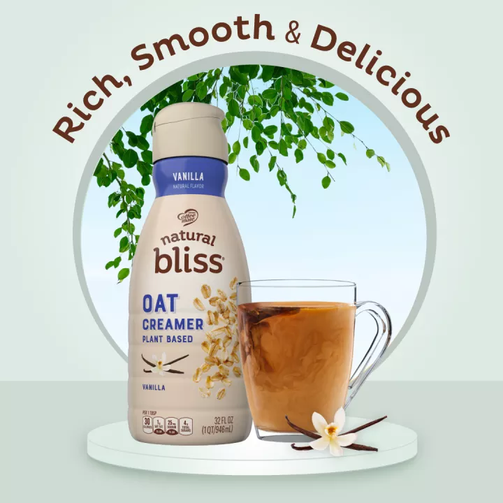 Oat Milk Vanilla Liquid Coffee Creamer 32 oz. | Official natural