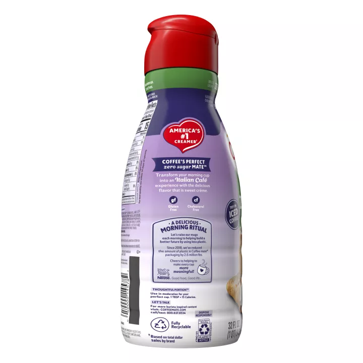Zero Sugar Italian Sweet Crème Liquid Coffee Creamer