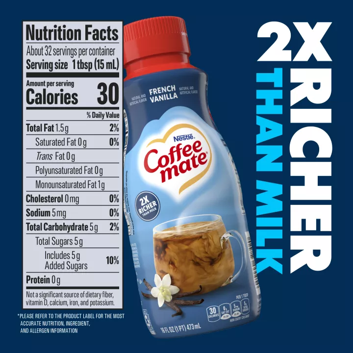 French Vanilla Liquid Coffee Creamer