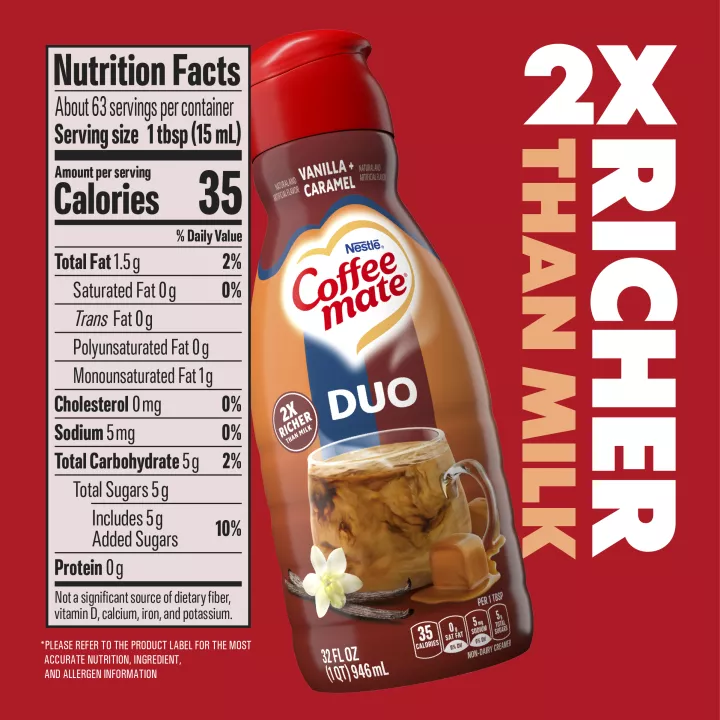 Vanilla Caramel Liquid Coffee Creamer