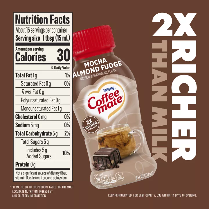 Mocha Almond Fudge Flavored Coffee Creamer