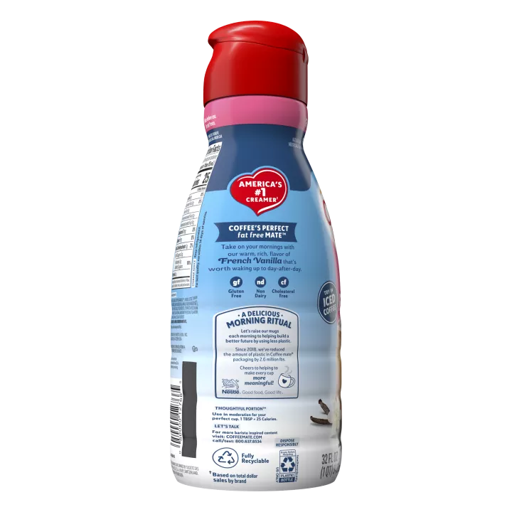 Fat Free French Vanilla Liquid Coffee Creamer