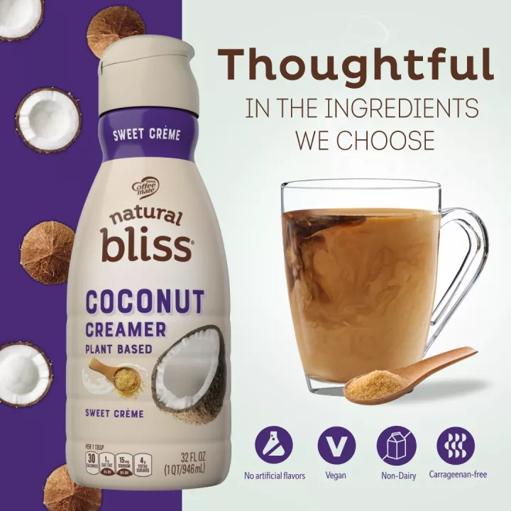 Sweet Crème Flavored Coconut Milk Coffee Creamer