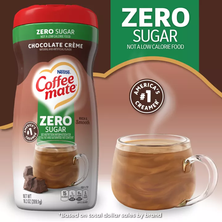 Zero Sugar Chocolate Crème Flavored Powder Coffee Creamer