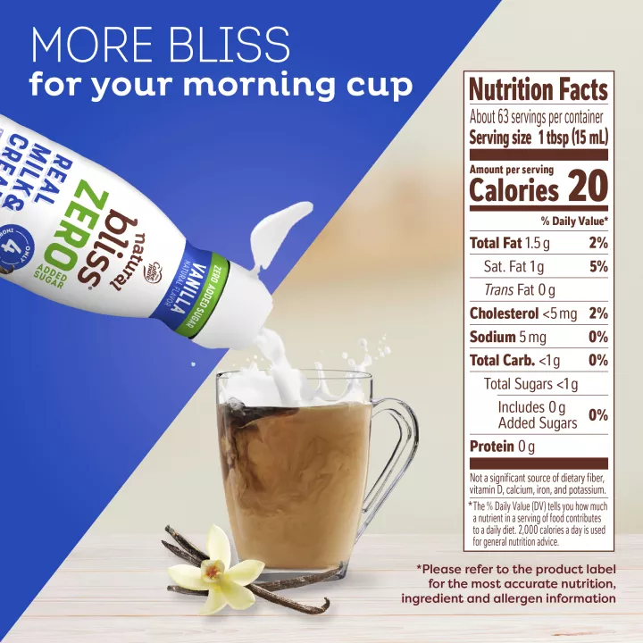 Zero Sugar Vanilla Flavored Coffee Creamer