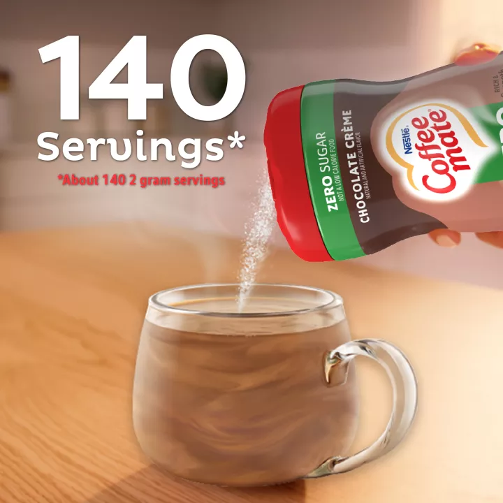 Zero Sugar Chocolate Crème Flavored Powder Coffee Creamer