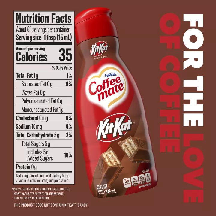 Kit Kat flavored Liquid Coffee Creamer