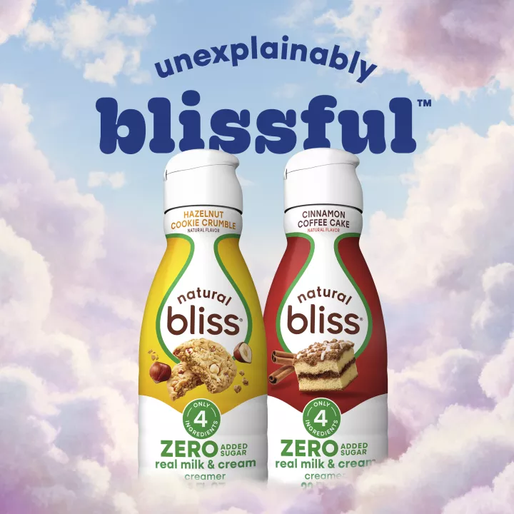 NESTLE COFFEE MATE Liquid NATURAL BLISS Sugar Free Cinnamon Coffee Cake 32floz Bottle