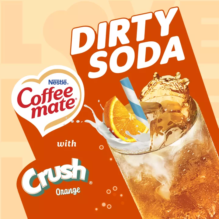 Orange Crème Pop Flavored Dirty Soda Creamer