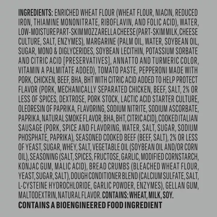 Three Meat Croissant Crust Personal Pizza