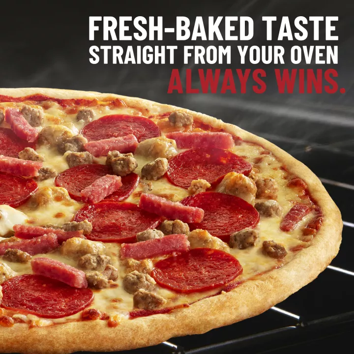 Classic Thin Crust Four Meat Pizza