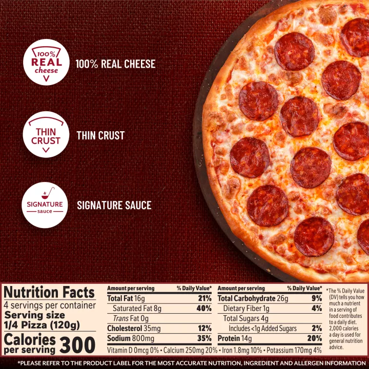 Classic Thin Crust Pepperoni Pizza