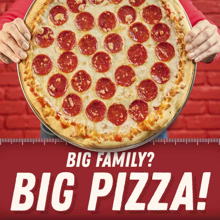 Extra Large Pepperoni Pizza
