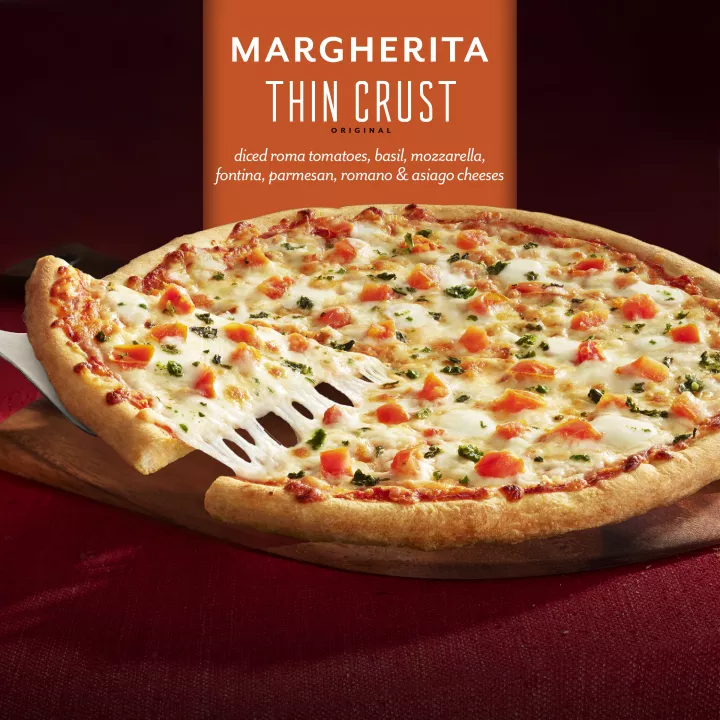 Classic Thin Crust Margherita Pizza