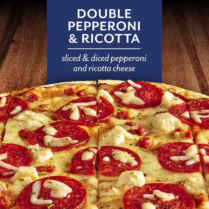 Double Pepperoni and Cheese Pizza