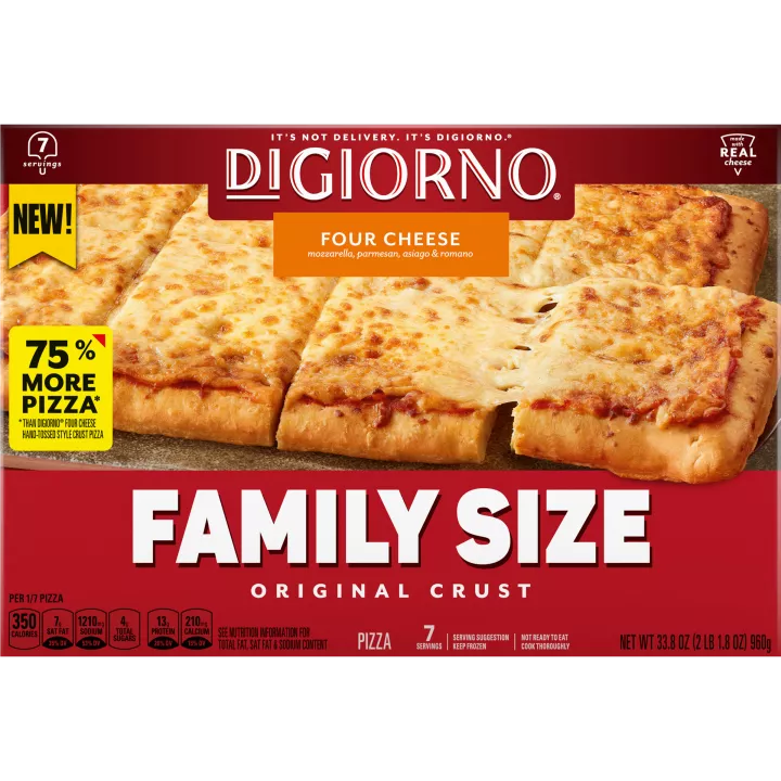 Four Cheese Family Size Frozen Pizza | Official DIGIORNO®