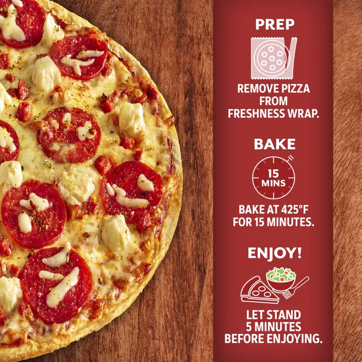 Double Pepperoni and Cheese Pizza