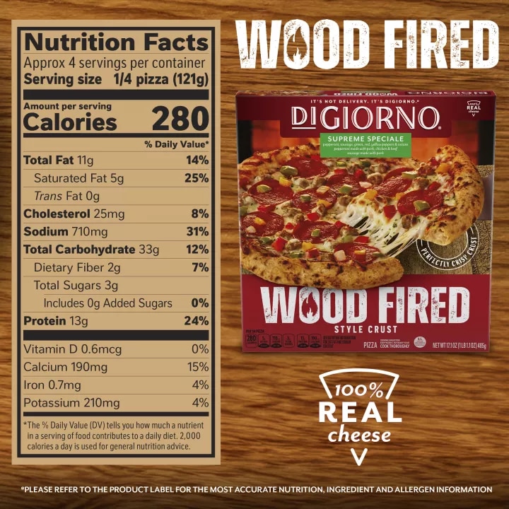 Supreme Speciale Wood Fired Style Crust Pizza