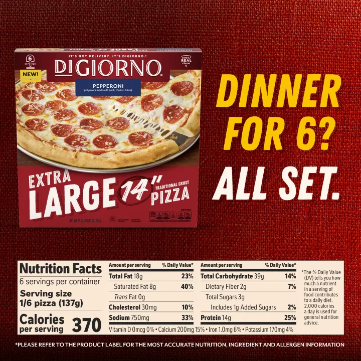 Extra Large Pepperoni Pizza