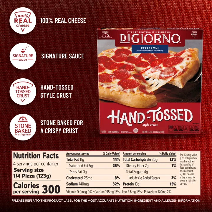 Frozen Pizza Hand Toss Pepperoni 