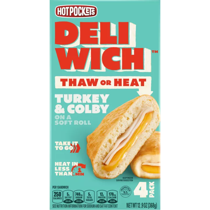 DELIWICH Turkey & Colby Frozen Sandwich