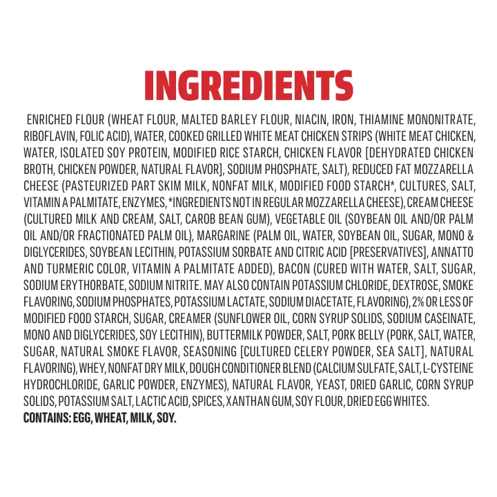 Chicken Bacon Ranch Crispy Crust