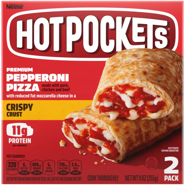 Pepperoni Pizza Crispy Crust Frozen Sandwich | Official HOT ...