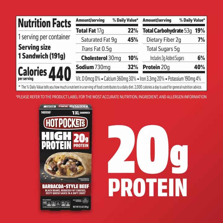 High Protein Barbacoa-Style Beef  1 XL Sandwich