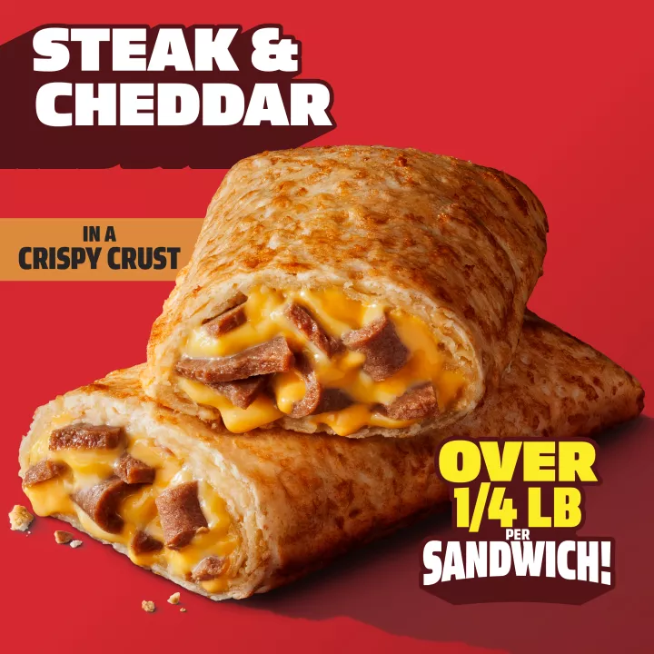 Steak and Cheddar Crispy Crust
