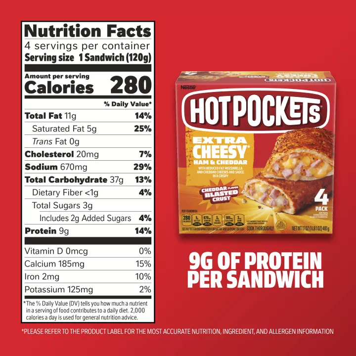 Extra Cheesy Cheddar Blasted Ham and Cheddar