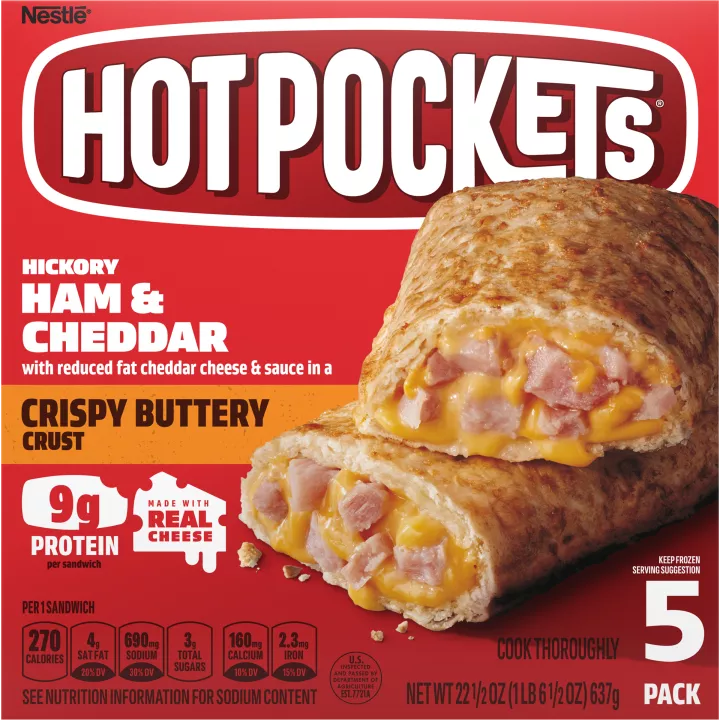 Hickory Ham & Cheddar Frozen Sandwiches 5 Pack