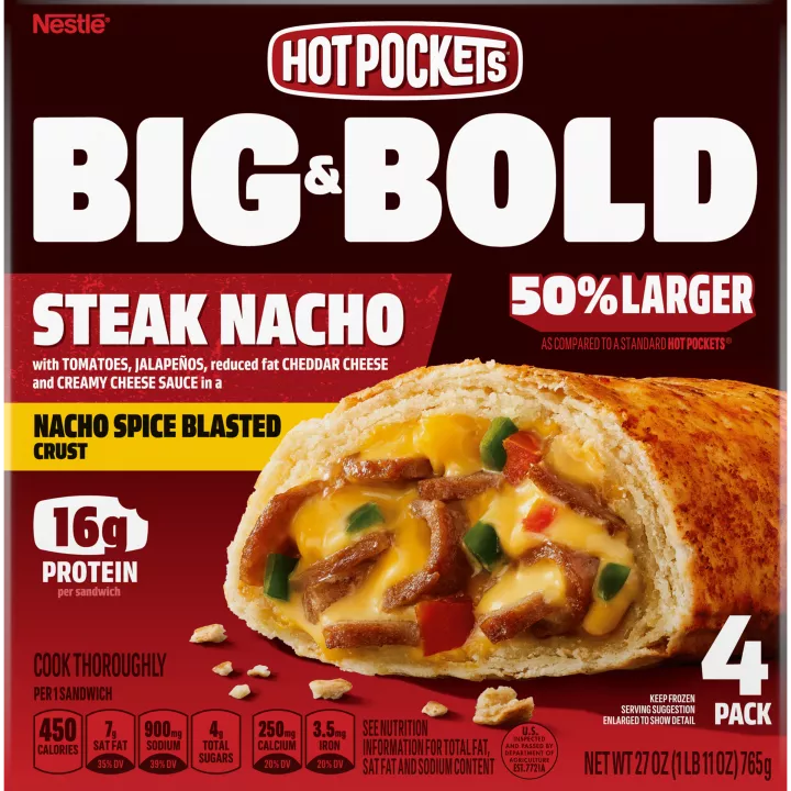 Big & Bold Nacho Steak Frozen Sandwich 4 Pack | Official HOT ...