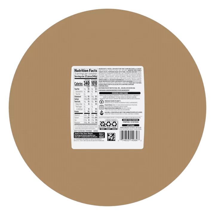 Jacks Pizza Gluten Free Crust Pepperoni